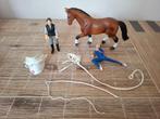 Schleich 42002 Voltige set met paard en twee poppetjes, Ophalen of Verzenden, Zo goed als nieuw