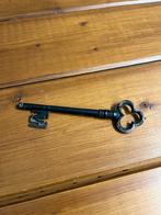 Antieke messing kluis schatkist decoratie poort sleutel, Antiek en Kunst, Ophalen of Verzenden, Koper