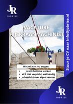 kraan machinist, 33 - 40 uur, Starter, Freelance of Uitzendbasis, Geschikt als bijbaan