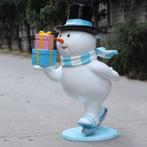Skating Snowman Family – Sneeuwpop 111 x 81 x 172 cm, Diversen, Kerst, Ophalen, HorecaBeelden, Nieuw, HorecaBeelden