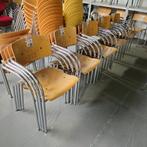 Lande Artifort houten design kantinestoel - beuken, Niet ingevuld, Gebruikt, Niet ingevuld, Niet ingevuld