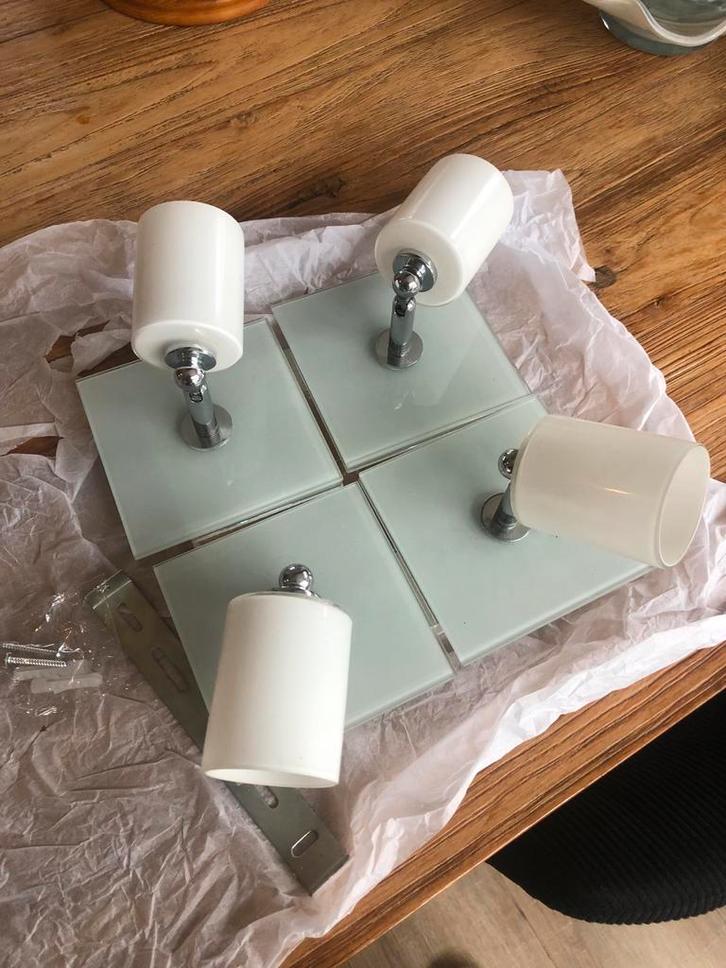 Moderne Plafondlamp - 4 Spots Gamma, Huis en Inrichting, Lampen | Wandlampen, Nieuw, Ophalen of Verzenden