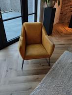 Fauteuil oker geel, Huis en Inrichting, Fauteuils, Ophalen, Nieuw, 50 tot 75 cm, Leer