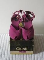 Cyclaam kleurige Peep-toe sleehak Pumps van Giusti, maat 40., Overige kleuren, Overige typen, Ophalen of Verzenden, Zo goed als nieuw