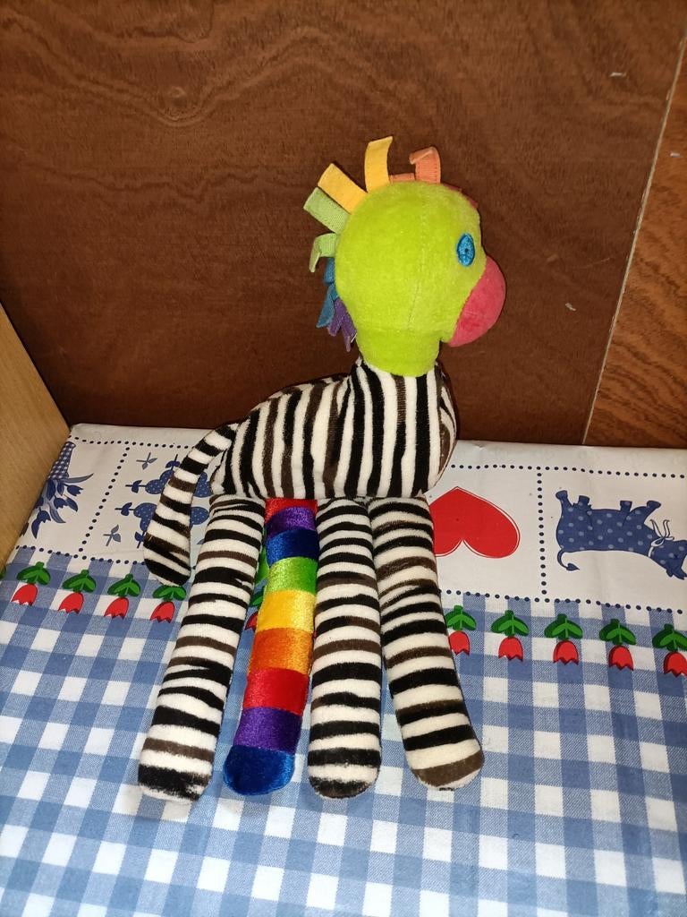 Zep de Zebra knuffel Kids Rights 32 cm groot, Ophalen of Verzenden, Zo goed als nieuw, Overige typen