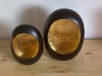 Set van 2 waxinelichthouders, 30 & 25 cm, Ophalen, Zo goed als nieuw