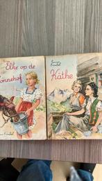 2 oude meisjesboeken: Elke op de Zonnehof en Kathe. Emma Grü, Ophalen of Verzenden, Gelezen