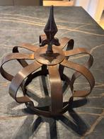 Brocante ijzeren kroon – Rustiek Frans design (32 cm hoog), Ophalen of Verzenden