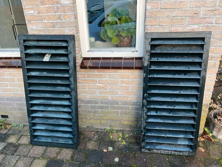 2 paar raam luiken 110,5 x 50 cm, Huis en Inrichting, Woonaccessoires | Kamerschermen, Gebruikt, Ophalen