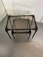 Zwarte Design Bijzettafels - 2 Stuks, Antiek en Kunst, Antiek | Meubels | Tafels, Ophalen