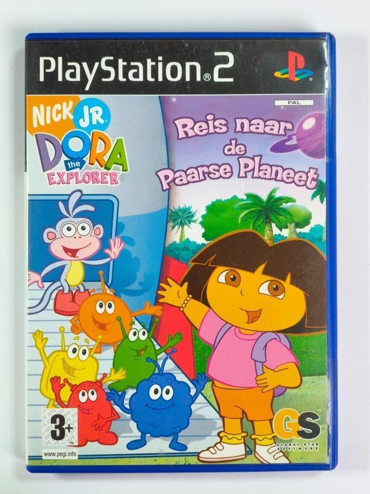 Dora The Explorer - Reis Naar De Paarse Planeet - PAL, Spelcomputers en Games, Games | Sony PlayStation 2, Zo goed als nieuw, Avontuur en Actie