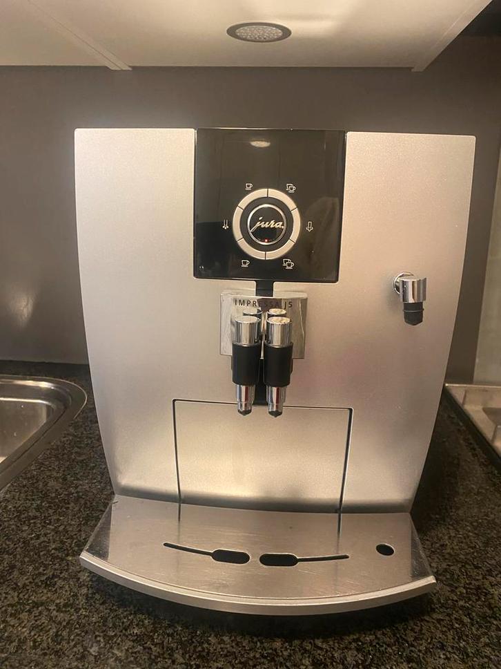 Jura Impressa J5 Koffiemachine - Goed Onderhouden, Witgoed en Apparatuur, Koffiezetapparaten, Gebruikt, Koffiebonen, Koffiemachine