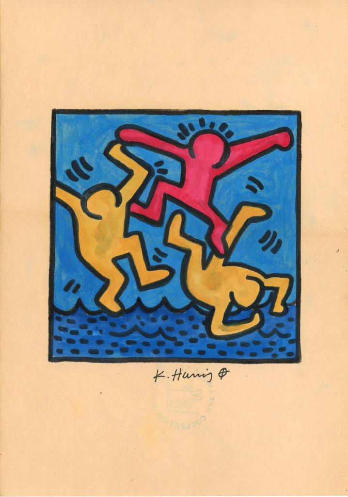 Keith Haring Artwork, Antiek en Kunst, Kunst | Designobjecten, Ophalen of Verzenden