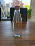 Glazen fles met kurk dop, Huis en Inrichting, Ophalen, Gebruikt