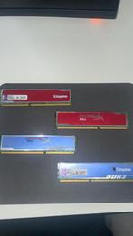DDR3 RAM Geheugen - Kingston & HyperX, Computers en Software, RAM geheugen, Gebruikt, DDR3, Ophalen of Verzenden, Desktop