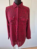 Rood/zwarte 9th Avenue panterblouse - maat L ***zgan***, 9th Avenue, Maat 42/44 (L), Ophalen of Verzenden, Zo goed als nieuw