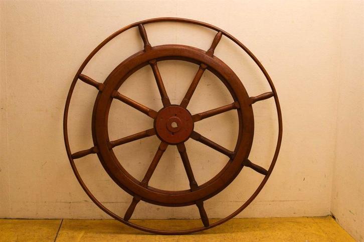 Houten scheepsstuur / Stuurwiel 50193, Watersport en Boten, Bootonderdelen, Gebruikt, Motorboot, Ophalen of Verzenden