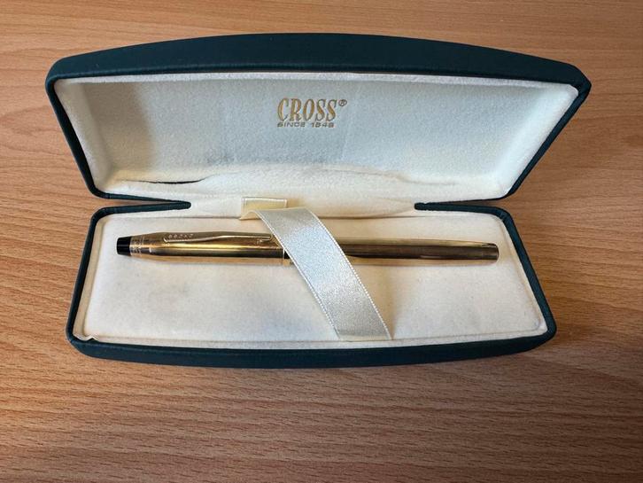 Cross Vulpen - 10kt Gold Filled, Verzamelen, Pennenverzamelingen, Zo goed als nieuw, Vulpen, Cross, Met doosje, Ophalen of Verzenden