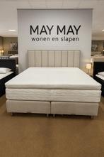 Boxspring XL 200x210cm Beige stof Direct/leverbaar E-7255, Huis en Inrichting, Slaapkamer | Boxsprings, #Boxspring#210cm#Business#Class#Kwaliteit#Design