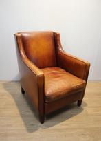 Lederen clubfauteuil, armstoel, Ophalen of Verzenden