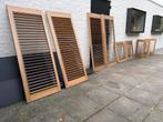 Houten shutters 4 sets, Ophalen, Gebruikt, 80 tot 100 cm, Binnendeur