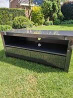 Te koop: Zwart glanzend tv-meubel, Ophalen, Zo goed als nieuw, 25 tot 50 cm, Minder dan 100 cm