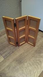 fotolijst staand scharnierend voor 9 foto s 4.5 x 5 cm hout, Ophalen of Verzenden, Gebruikt