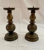 Bronzen Kandelaar (2) ️, Huis en Inrichting, Woonaccessoires | Kandelaars en Kaarsen, Ophalen, Gebruikt, Bruin, Brons of Koper