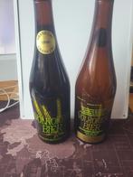 BIERFLESSEN - 127 - MAASLAND + BIERZAK + ETIKETTEN., Ophalen, Gebruikt, Flesje(s), Overige merken