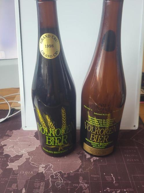 BIERFLESSEN - 127 - MAASLAND + BIERZAK + ETIKETTEN., Verzamelen, Biermerken, Gebruikt, Flesje(s), Overige merken, Ophalen