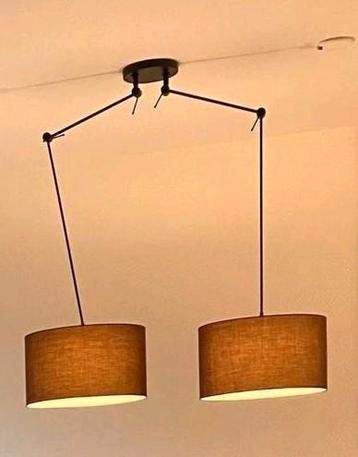 Lumidora Verstelbare plafondlamp met bruine kappen  beschikbaar voor biedingen