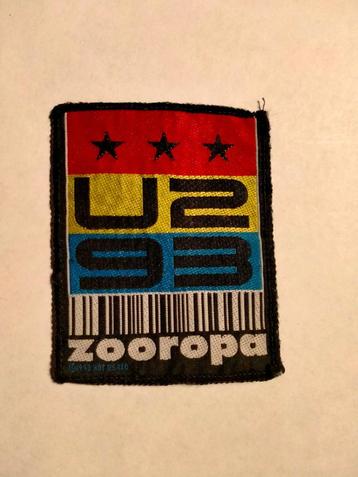 U2 93 1993 Zooropa vintage rock patch kleding embleem RARE beschikbaar voor biedingen
