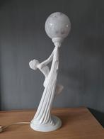 Lamp aardewerk retro vintage antiek art deco stijl tafel, Huis en Inrichting, Lampen | Tafellampen, Ophalen of Verzenden, Minder dan 50 cm