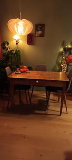 Mooie brocante/vintage tafel, Huis en Inrichting, Tafels | Eettafels, Ophalen, Gebruikt, 100 tot 150 cm, 50 tot 100 cm