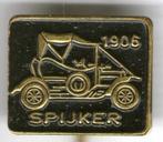 Spijker 1906 zwart op koper oldtimer auto speldje ( D_037 ), Verzenden, Zo goed als nieuw, Transport, Speldje of Pin