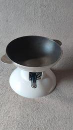 NIEUW Wit geëmailleerde gietijzeren fondueset / wok, Witgoed en Apparatuur, Fonduesets, Ophalen of Verzenden, Nieuw, Brander, Fondueset