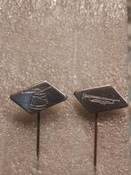 Twee mooie fanfare of drumband speldjes., Ophalen of Verzenden, Zo goed als nieuw, Overige onderwerpen, Speldje of Pin