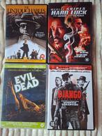 4 spannende dvd's Evil Dead Hard Luck Django Unchained Untou, Vanaf 16 jaar, Ophalen, Zo goed als nieuw, Actie