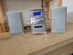 jvc stereo set cd radio en cassettedeck en boxen, Audio, Tv en Foto, Stereo-sets, Cd-speler, JVC, Microset, Ophalen of Verzenden