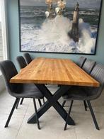 Prachtige eikenhouten eettafel, Huis en Inrichting, Ophalen, Eikenhout, 50 tot 100 cm, Zo goed als nieuw