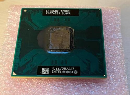 Intel T2300 Processor - 1,66 GHz / 2 MB cache / 667 MHz, Computers en Software, Processors, Zo goed als nieuw, 2-core, Minder dan 2 Ghz