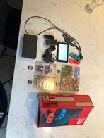 Nintendo Switch incl 4 spellen en SD-schijf, Spelcomputers en Games, Spelcomputers | Nintendo Switch, Met 2 controllers, Ophalen of Verzenden