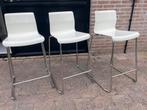 IKEA Glenn barkrukken wit, Ophalen, Gebruikt, Met voetsteun, 60 tot 90 cm