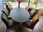 Luxe eetkamer stoelen 6 stuks, Ophalen, Bruin, Landelijk of Industrieel, Zo goed als nieuw