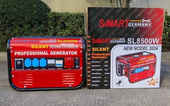 NIEUW in DOOS!! SL8500W generator / aggregaat. NU € 179,-, Doe-het-zelf en Verbouw, Aggregaten, Nieuw, Benzine, Minder dan 5 kVA