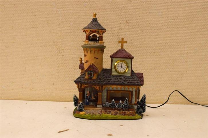 Kerkhuisje Kerk met klokkenspel 46629, Diversen, Kerst, Gebruikt, Ophalen of Verzenden
