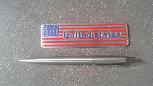Amerika USA American vlag flag United States embleem badge, Verzamelen, Stickers, Nieuw, Auto of Motor, Ophalen of Verzenden