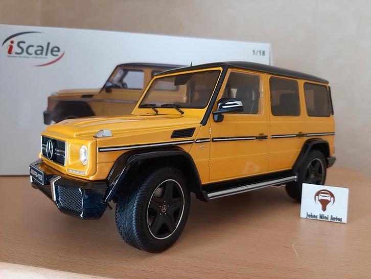 Mercedes G63 AMG in Solarbeam yellow van I-SCALE 1:18, Hobby en Vrije tijd, Modelauto's | 1:18, Nieuw, Auto, Overige merken, Ophalen of Verzenden