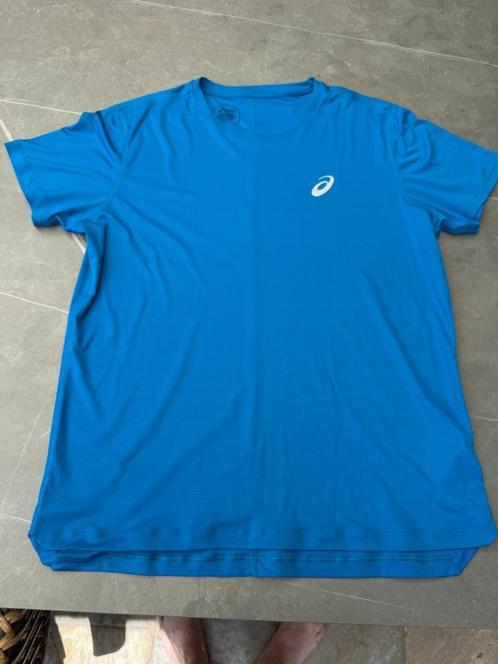 asics running shirt, maat L, blauw, Kleding | Heren, Sportkleding, Zo goed als nieuw, Hardlopen of Fietsen, Maat 52/54 (L), Blauw