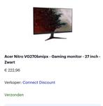 Acer Nitro VGO 270 gaming monitor 27inch, Nieuw, Gaming, Ophalen of Verzenden